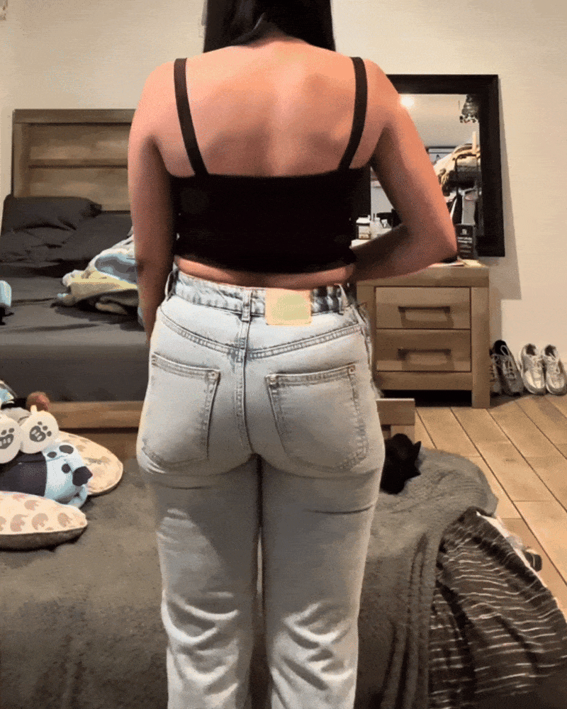 Jean Large BBL Taille Mi-Haute